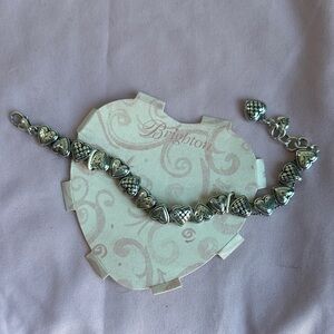 Brighton Silver Heart Charm Bracelet